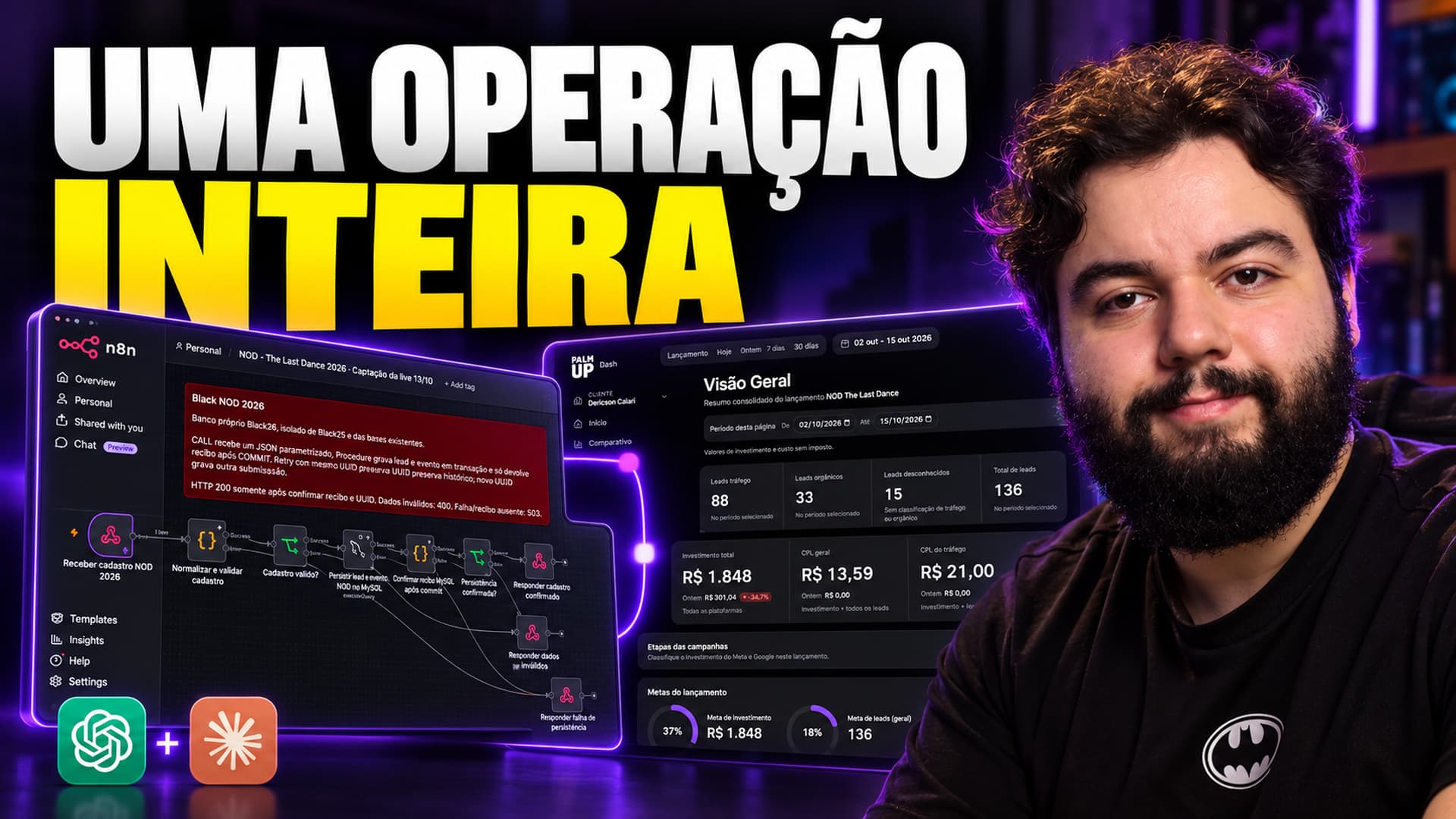 Capa do artigo: Como montei uma Black Friday com IA: páginas, automações e dados